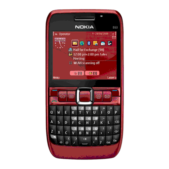 Nokia  E63-1 User Manual