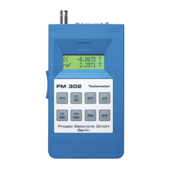 Projekt Elektronik FM 302 Manuals