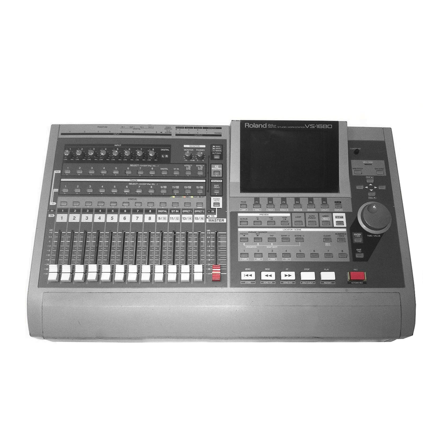 Roland VS-1680 V-XPANDED Owner's Manual