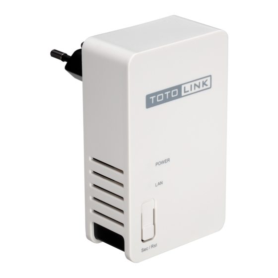 Toto Link PL200 Quick Installation Manual