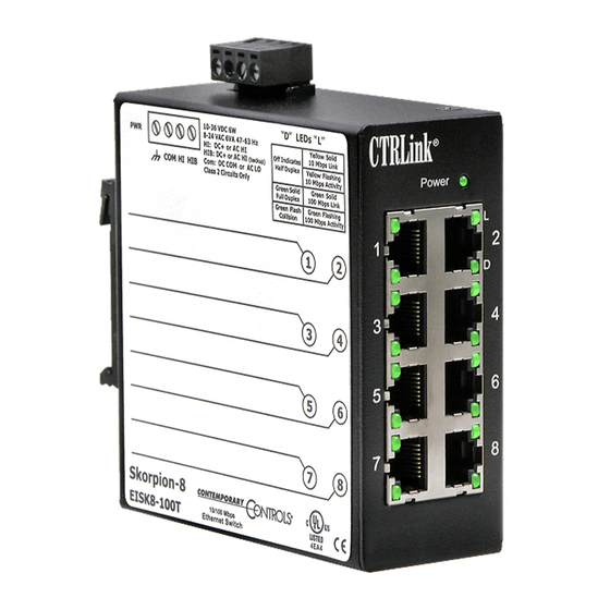 Contemporary Controls EISK8-100T/F Series Installation Manual