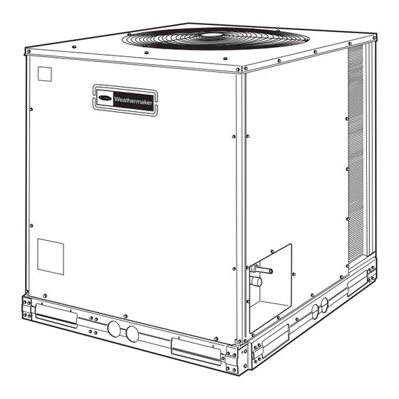 Carrier AIR COOLED SPLIT SYSTEM 38AQS008 Installation And Service Instructions Manual