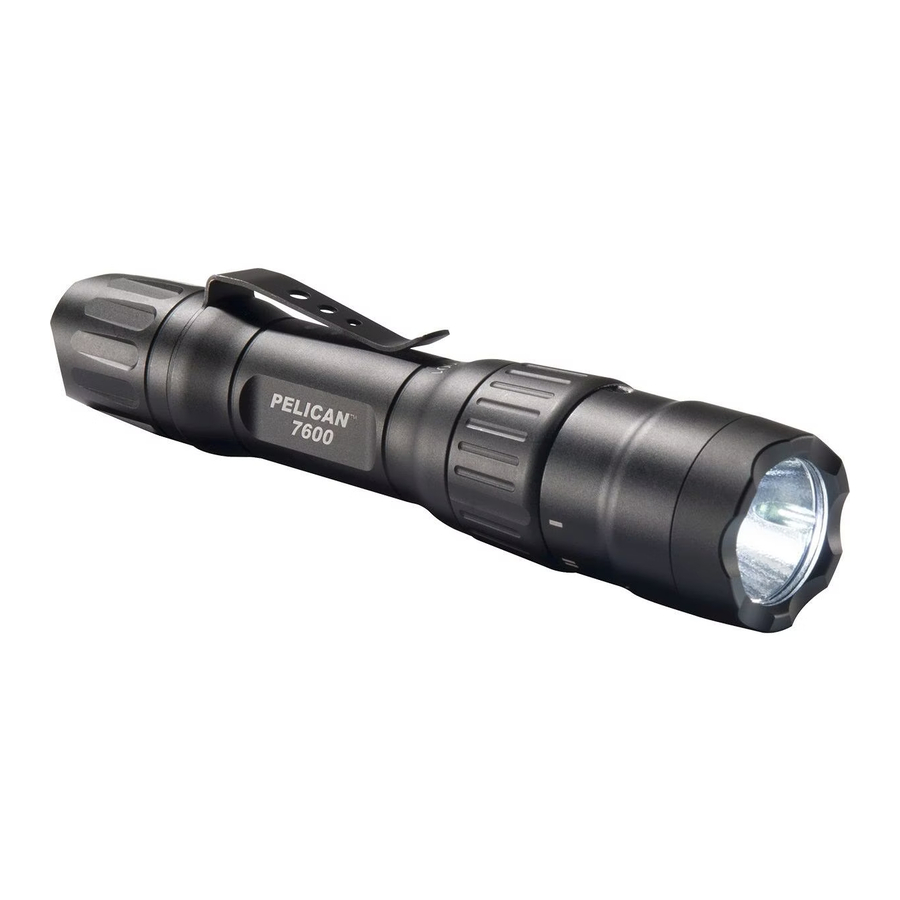 Pelican 7600 - Rechargeable Tactical Flashlight Manual