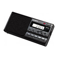 Sony ICF-M350V Operating Instructions Manual