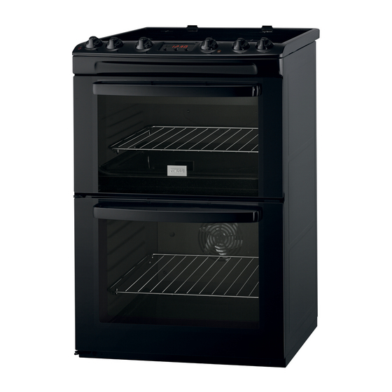 Zanussi ZCV665MN Cooker Black Manuals