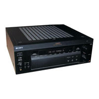 Sony STR-DA80ES - Fm Stereo / Fm-am Receiver Operating Instructions Manual