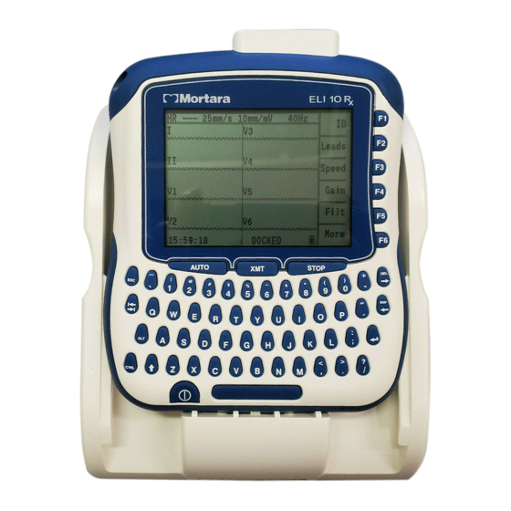 Mortara ELI 10 Rx User Manual