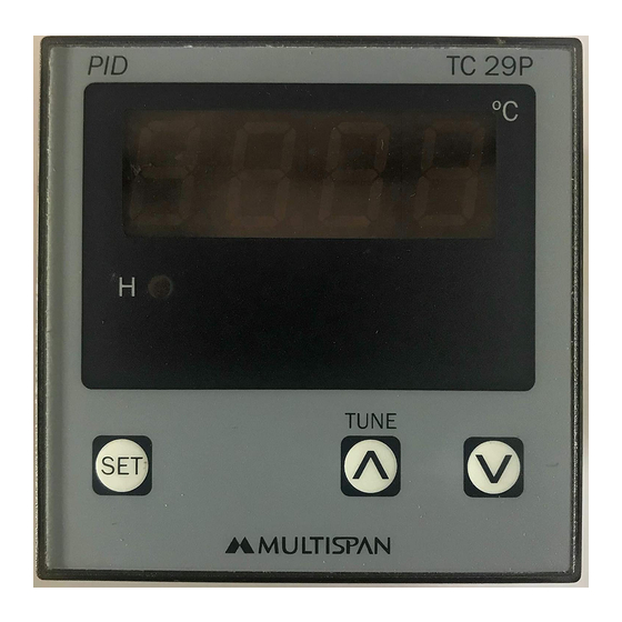 MULTISPAN TC-29P Operating Manual