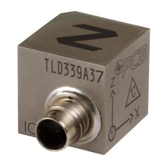PCB Piezotronics TLD339A37 Installation And Operating Manual