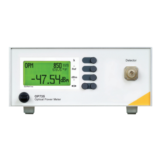 OptoTest OP735 Instruction Manual