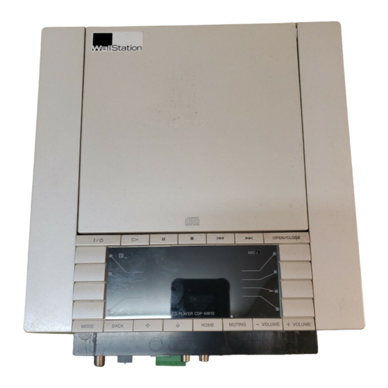 Sony DVP-NW50 Installation