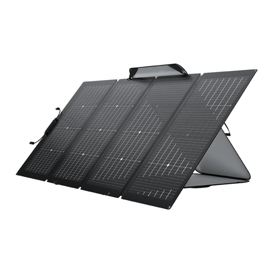 EcoFlow 220W Bifacial Solar Panel Manuals