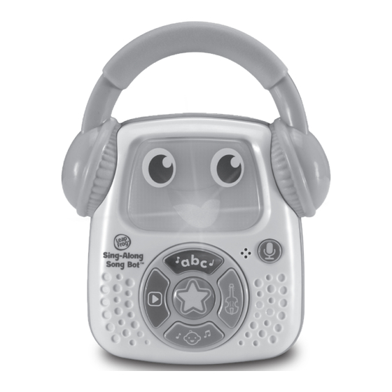 LeapFrog Sing-Along Song Bot Instruction Manual