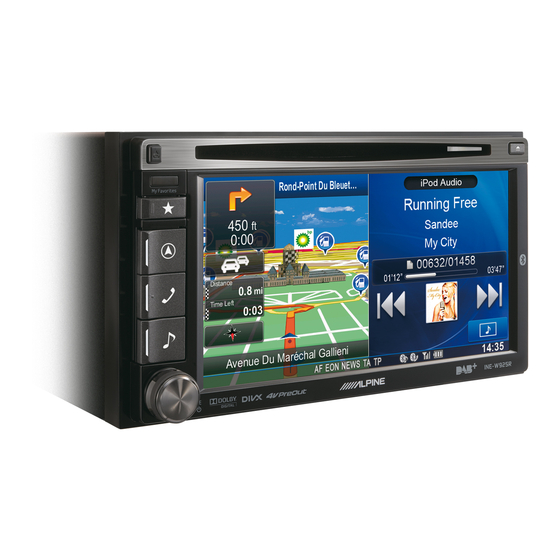 Alpine INE-W925R User Manual