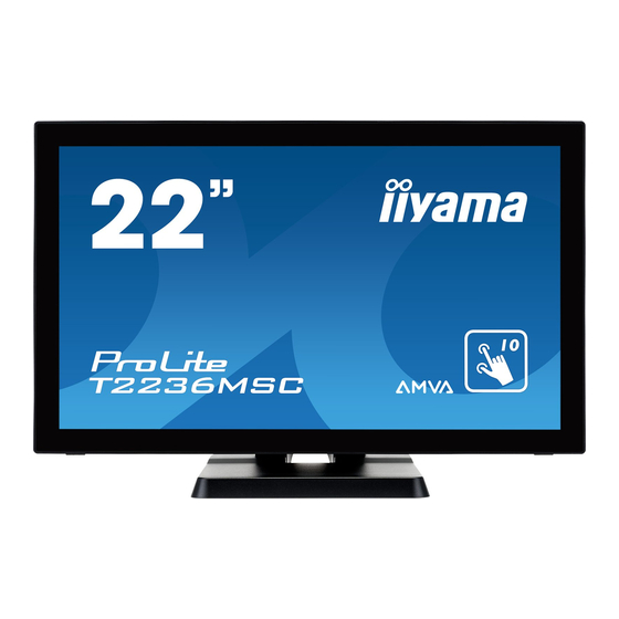 Iiyama ProLite T2236MSC User Manual