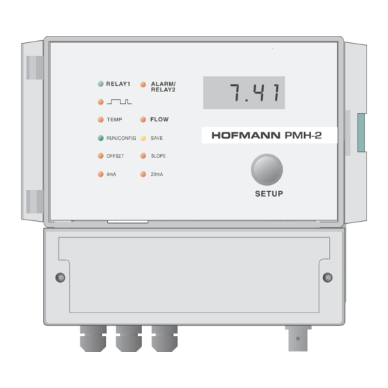 Hofmann PMH-2 pH ORP Controller Manuals