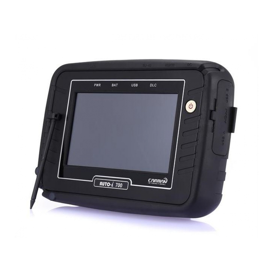 Carman AUTO-i 700 Quick Manual