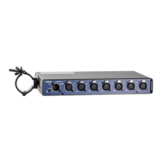 Luminex LumiSplit 1.6 DMX Splitter Manuals