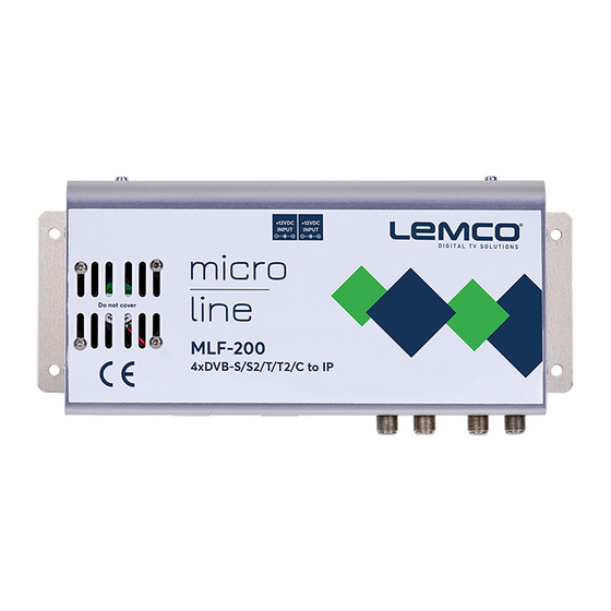 Lemco MLF-200 Manual
