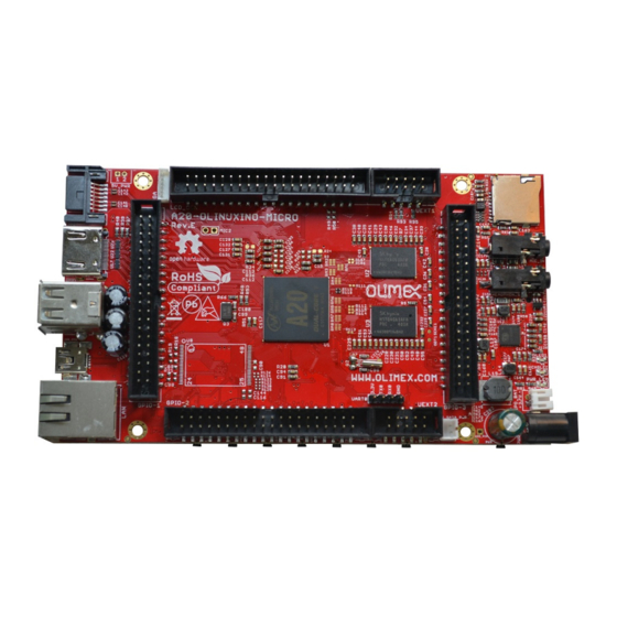 OLIMEX A20-OLinuXino-MICRO-e4Gs16M User Manual