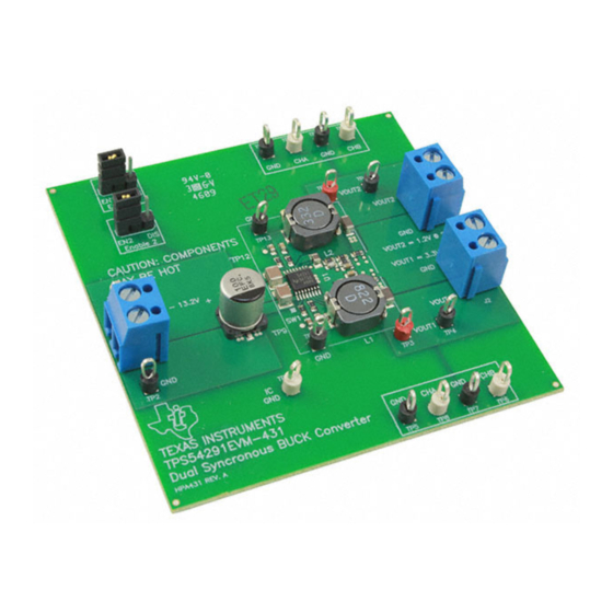 Texas Instruments TPS54291EVM-431 User Manual