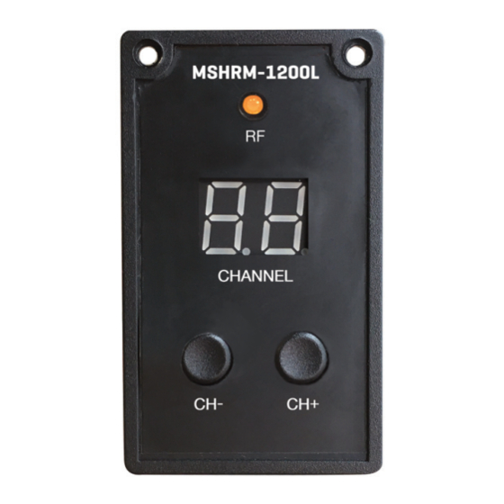 FONESTAR MSHRM-1200L Quick Start Manual