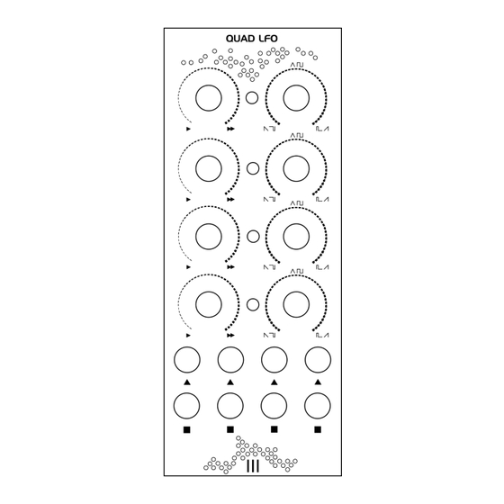 Tre Modular QUAD LFO User Manual