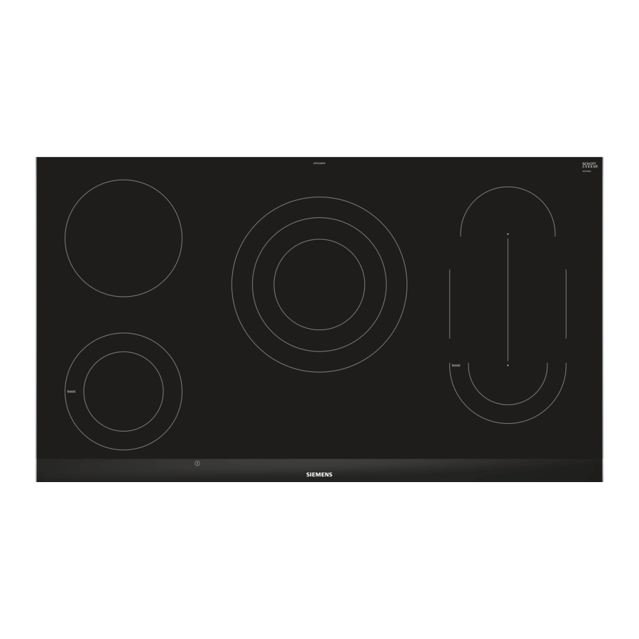 Siemens iQ500 ET9 LMP1 Series, iQ500 ET975LMP1D - Hob Manual