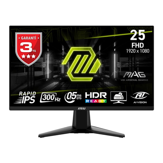 MSI MAG 255PXF User Manual