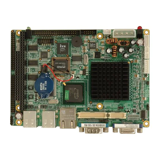 IEI Technology WAFER-LX2-800 Quick Installation Manual