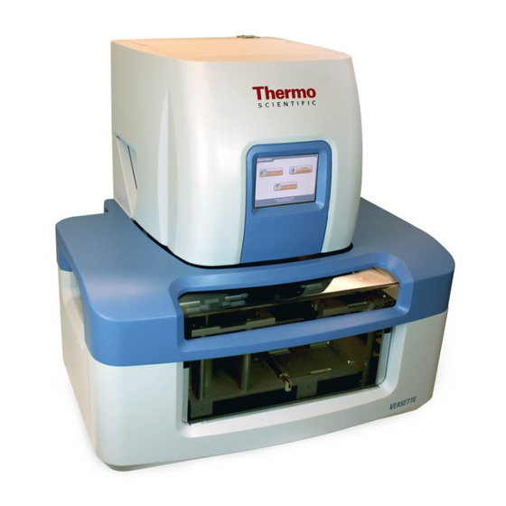 Thermo Scientific Versette Brief User Manual