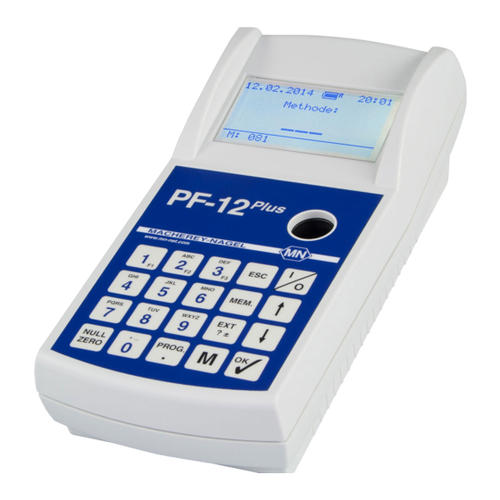 Macherey-Nagel PF-12 Plus Manual