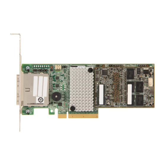 LSI MegaRAID SAS 9286CV-8eCC Quick Installation Manual