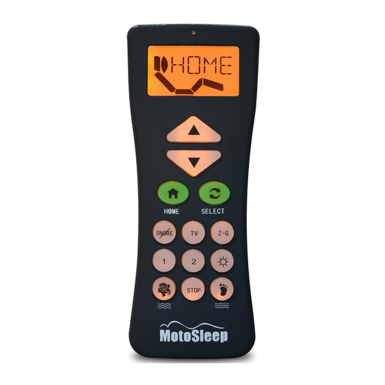 MotoSleep CH13 Instruction Manual