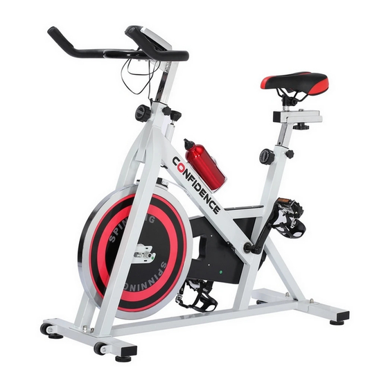 Confidence fitness folding exercise bike sale