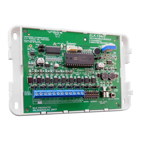 Elk Products ELK-124 Manual