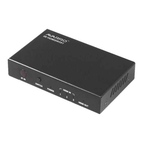 AVARRO 0E-HDMISW3X1 Manual