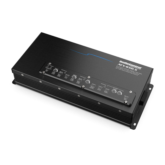 AudioControl ACX-650.5 Quick Start Manual