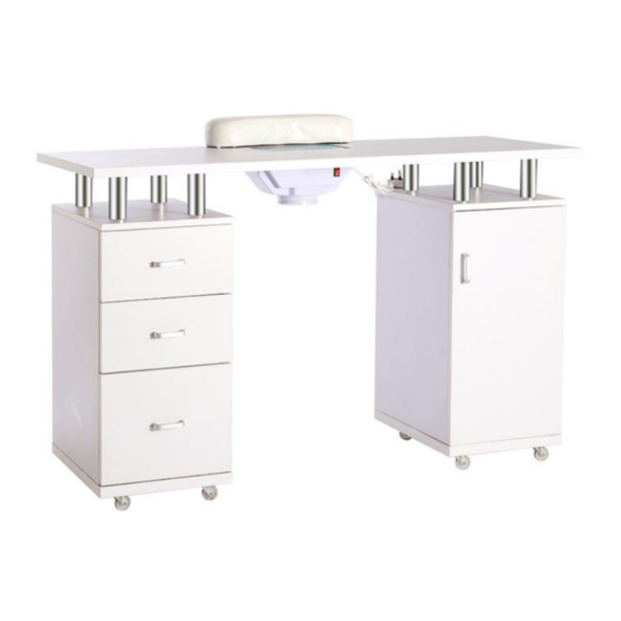 LIVING AND HOME MANICURE TABLE User Manual