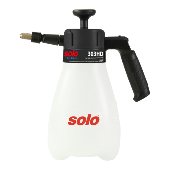 Solo CLEANLine 303 HD Original Instructions Manual