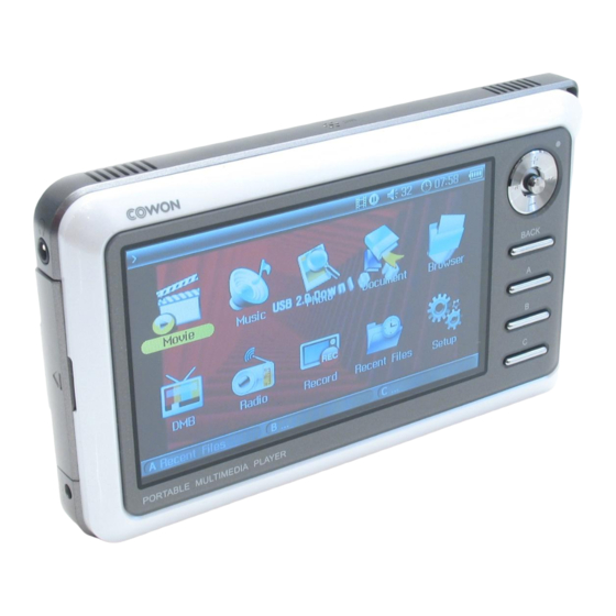 Cowon A2 20GB User Manual