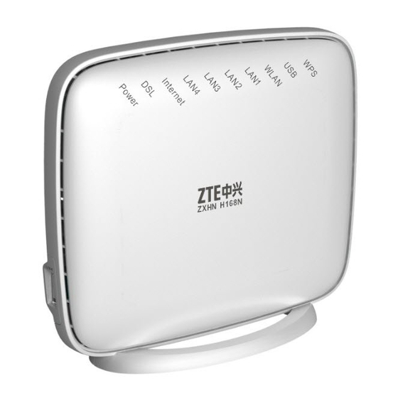 Zte ZXHN H168N User Manual