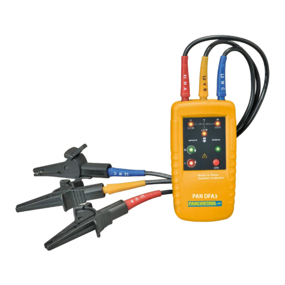 PANCONTROL PAN DFA3 Manual