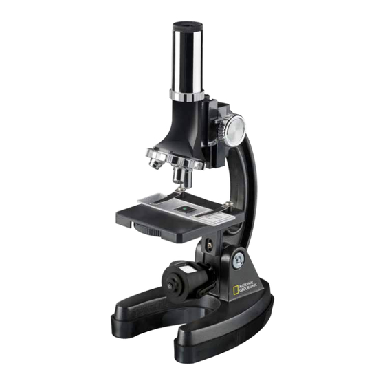 Bresser National Geographic Kids 300X/1200X MICROSCOPE SET Operating Instructions Manual