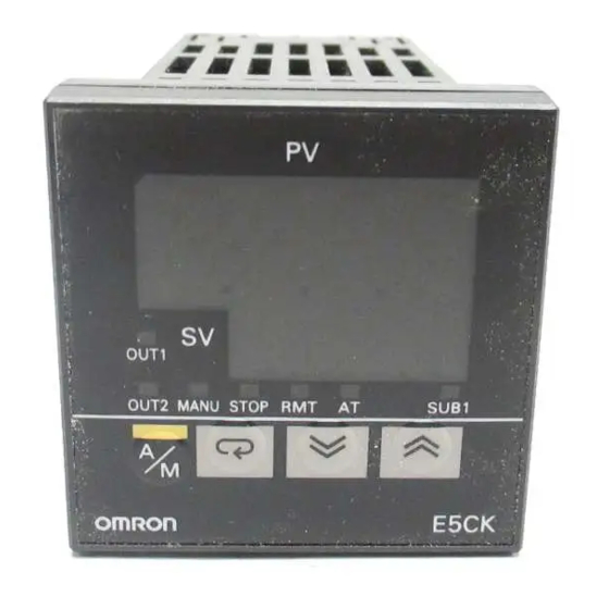Omron E5CK User Manual