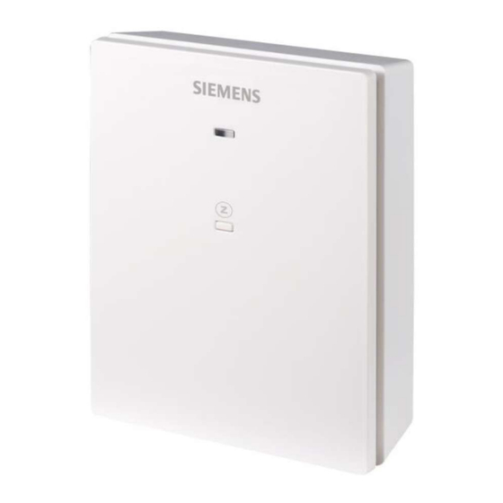 Siemens RCR110.2ZB Mounting Instructions