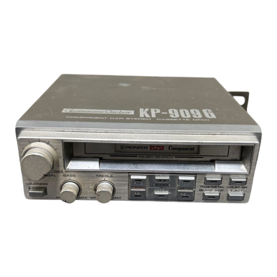 Pioneer KP-909G Owner's Manual