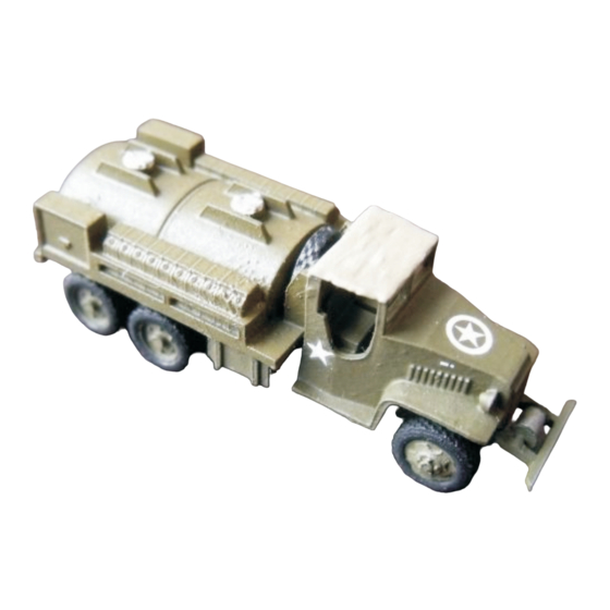 Eaelec GMC CCKW 2 1/2 ton Tanker Truck Assembly Instructions