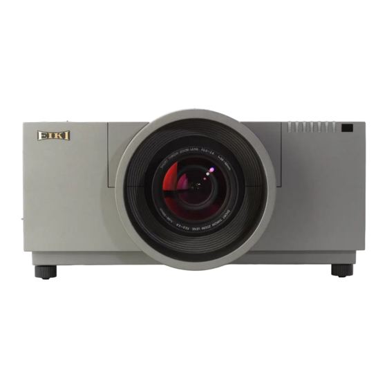 Eiki LC-X800A Owner's Manual