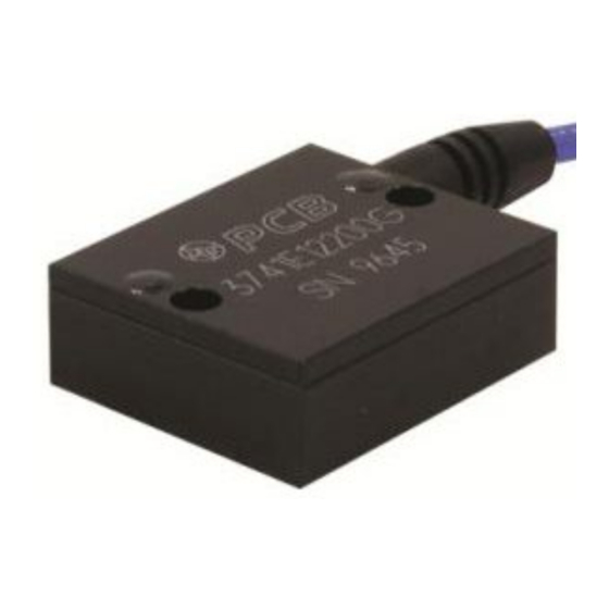 PCB Piezotronics 3741E1250G Installation And Operating Manual